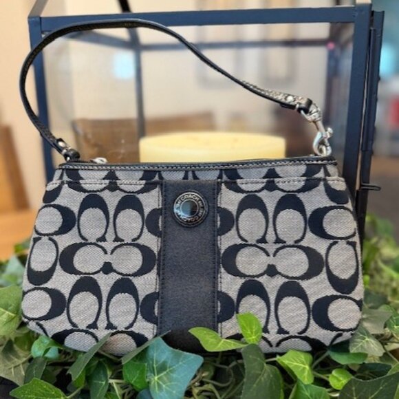 COACH Signature C Print Wristlet - Picture 3 of 15